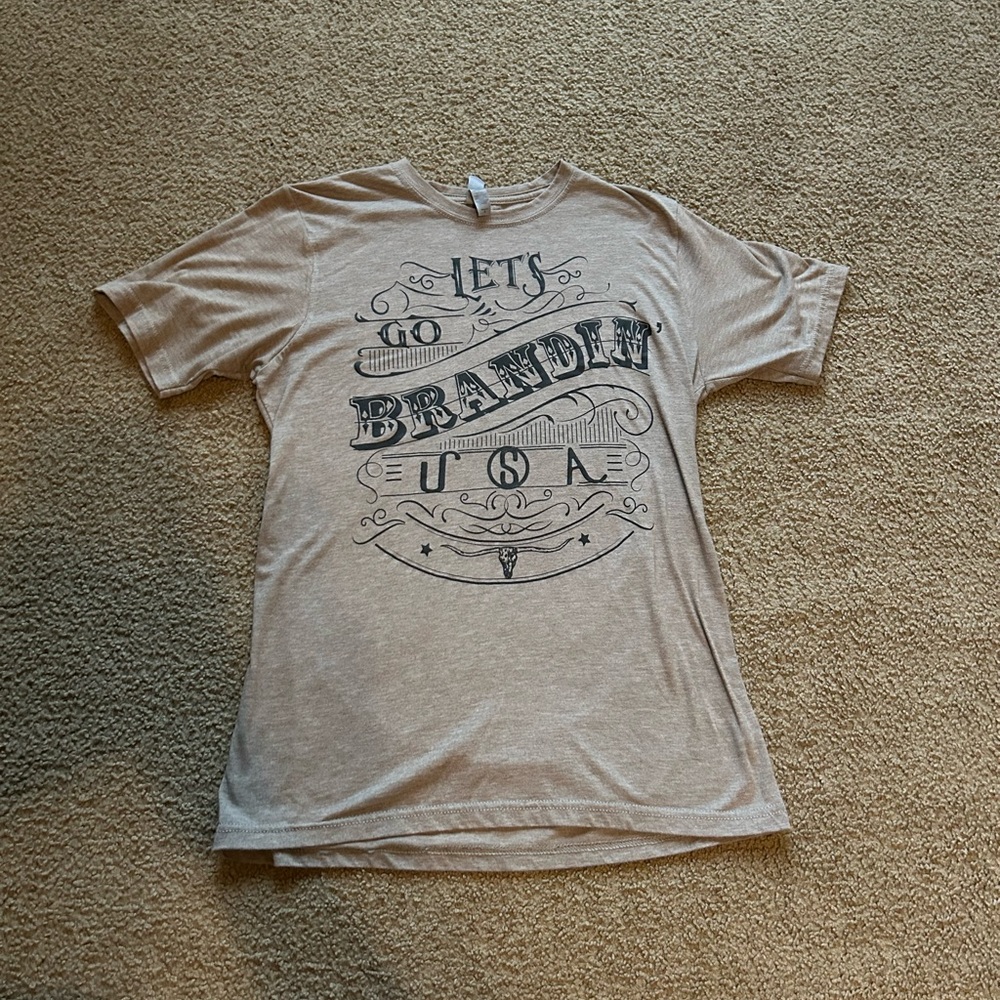 Men's Tan Graphic T-Shirt